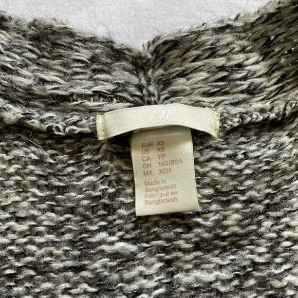Grey marl long cardigan with pockets - Picture 4 of 4